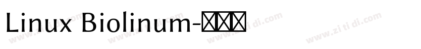 Linux Biolinum字体转换